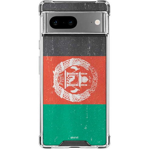 Afghanistan Flag Distressed Google Pixel 8a Clear Case